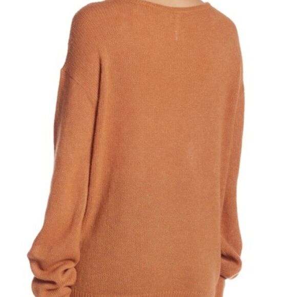 Free People Gossamer V-Neck Sweater Sz Med - Picture 4 of 11